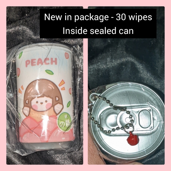 5/25 mini portable baby wipes moist towel dispenser 30 wipes in can w clip - Picture 5 of 7